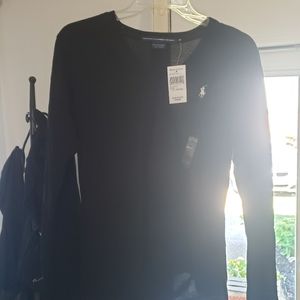 Black longsleeve polo